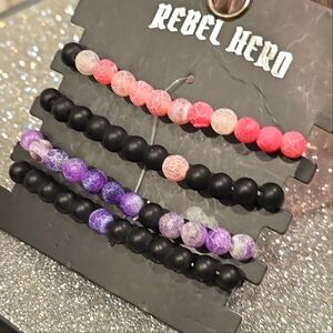 Rebel Hero Beaded Braclet Set